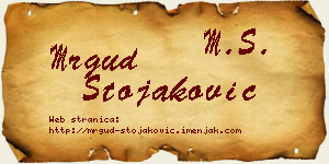 Mrgud Stojaković vizit kartica